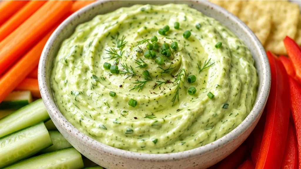 Creamy Avocado Ranch Dip Recipe - Discover the ultimate avocado ranch dip recipe! This creamy, healthy dip is perfect for vegetables and snacks. Easy to make an