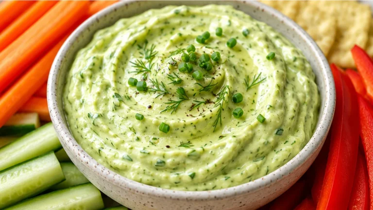 Creamy Avocado Ranch Dip Recipe