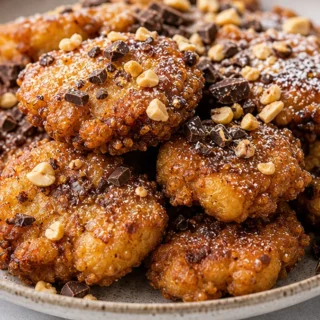 Crispy Banana Fritters with Mexican Chocolate