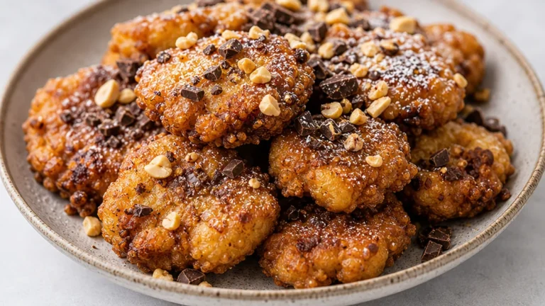 Crispy Banana Fritters with Mexican Chocolate