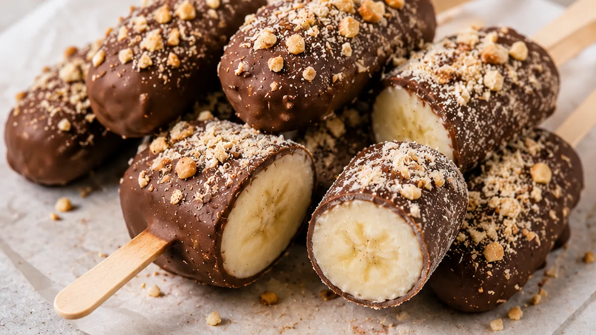 The BEST Chocolate Banana Pops EVER! Banana pops: Make these ultimate frozen banana treats in under 5 hours. Creamy, chocolate-dipped perfection!