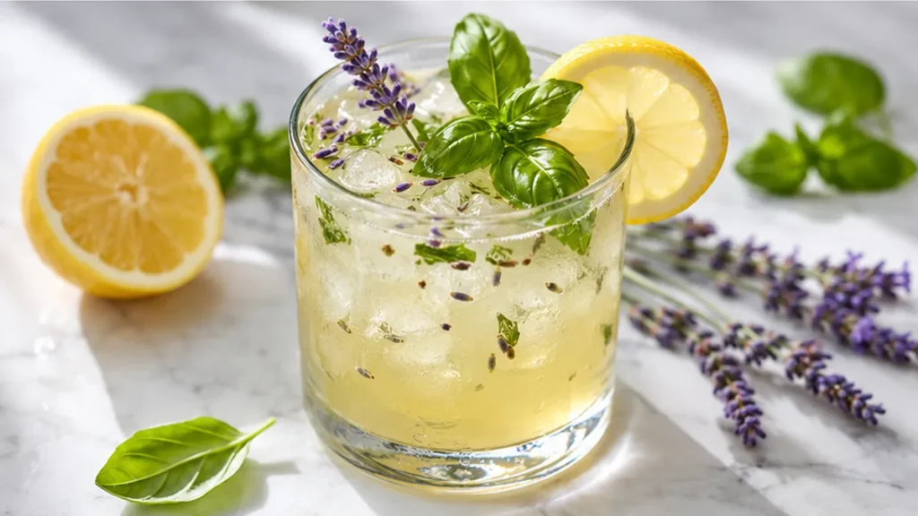 Refreshing Lavender Basil Lemonade Bliss! Discover the ultimate refreshing basil lemonade! Easy to make, perfectly balanced with floral lavender and tart lemon.