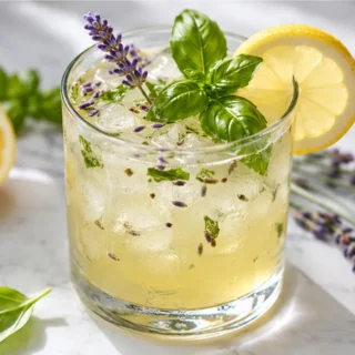 Refreshing Lavender Basil Lemonade Bliss! Discover the ultimate refreshing basil lemonade! Easy to make, perfectly balanced with floral lavender and tart lemon.