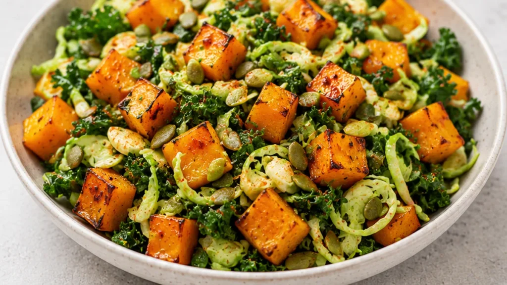 Fall Harvest Salad: Roasted Butternut Bliss - butternut squash - Butternut squash salad: Try this ultimate fall harvest recipe featuring roasted squash, pomegra