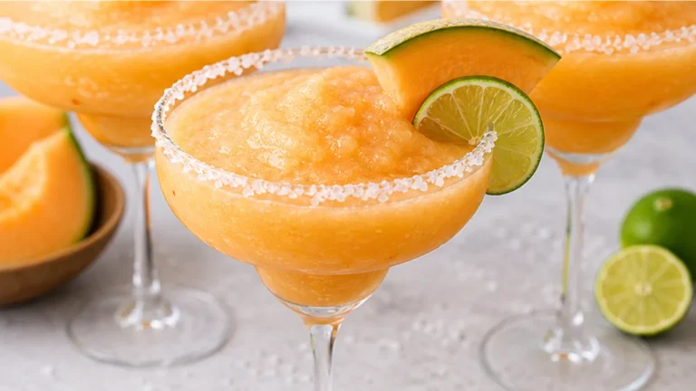 Frozen Cantaloupe Margaritas: Summer Vibe!