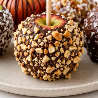 Healthy Caramel Apples 6 Ways! Discover healthy caramel apples made 6 delicious ways! Easy recipe with date caramel, crunchy toppings, and dark chocolate. A gui