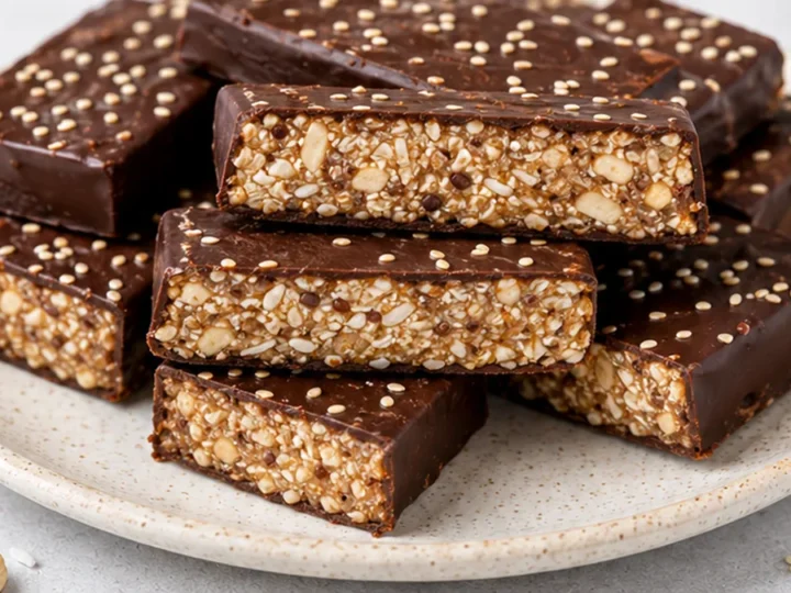 Ultimate Chocolate Dipped Coconut Cashew Bars