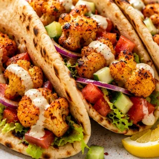 Craveable Cauliflower Pitas: Your New Obsession! Cauliflower pitas: Master these amazing roasted cauliflower pitas with spicy zhug sauce. Easy to make, incredib