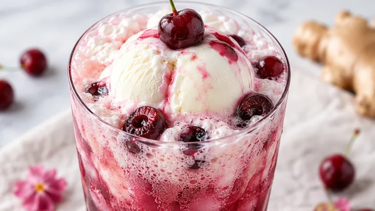 Cherry Ginger Beer Floats: A Taste of Paradise!