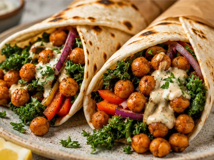 CRISPY Tandoori Chickpea Wraps – Your New Fave!