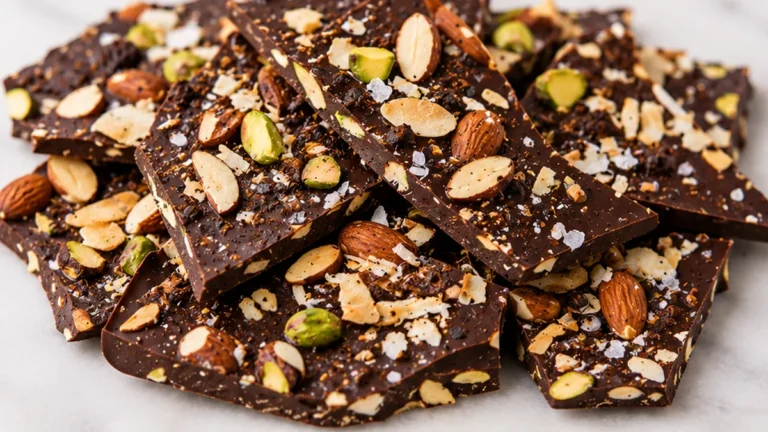 Coffee Almond Chocolate Bark Recipe