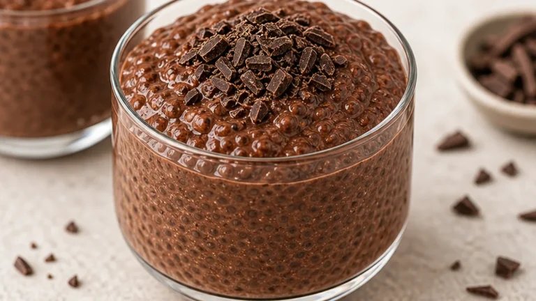 Craveable Vegan Chocolate Chia Mousse!