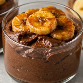 Decadent Chocolate Mousse with Caramelized Bananas