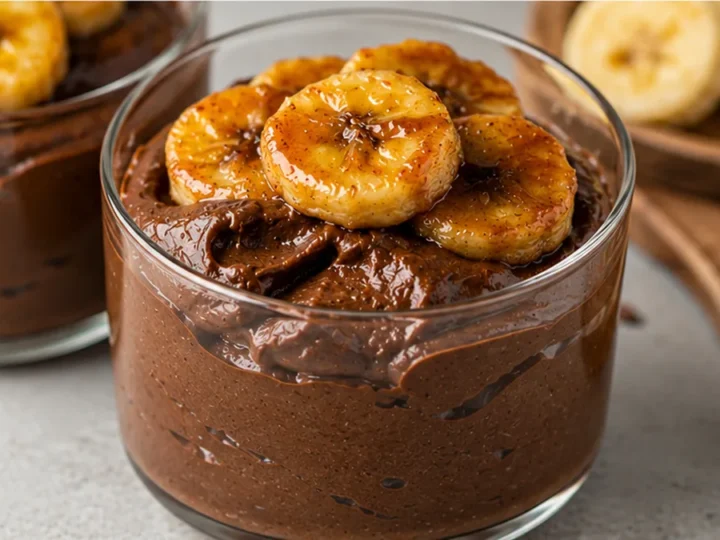 Decadent Chocolate Mousse with Caramelized Bananas