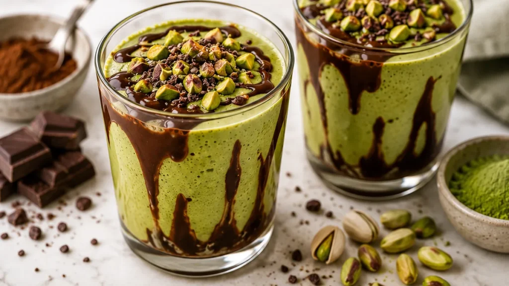 Matcha Chocolate Lava Shake: Pure Bliss! - chocolate shake - Chocolate shake: make this ultimate chocolate shake in 20 minutes. A decadent blend of matcha and c