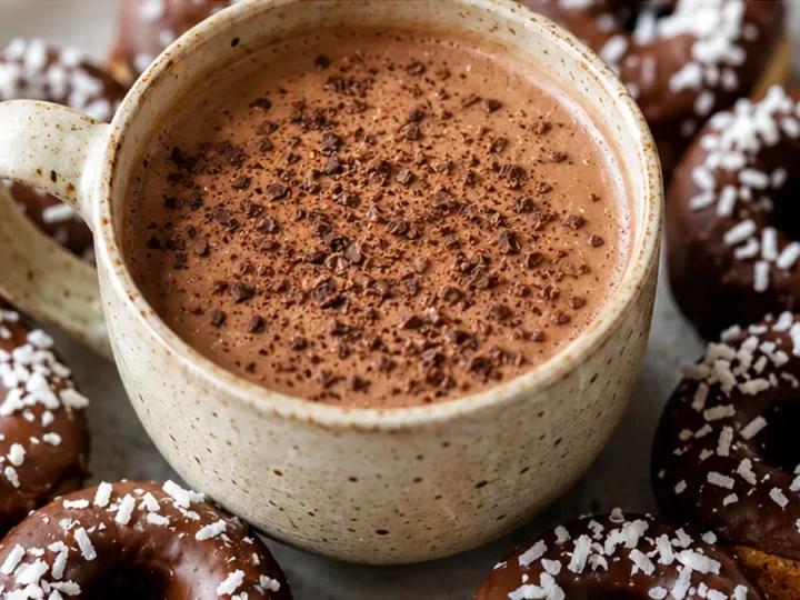 Dreamy Coconut Coffee & Mini Doughnut Bliss!