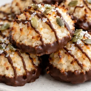 Insane Chocolate Dipped Coconut Macaroons!