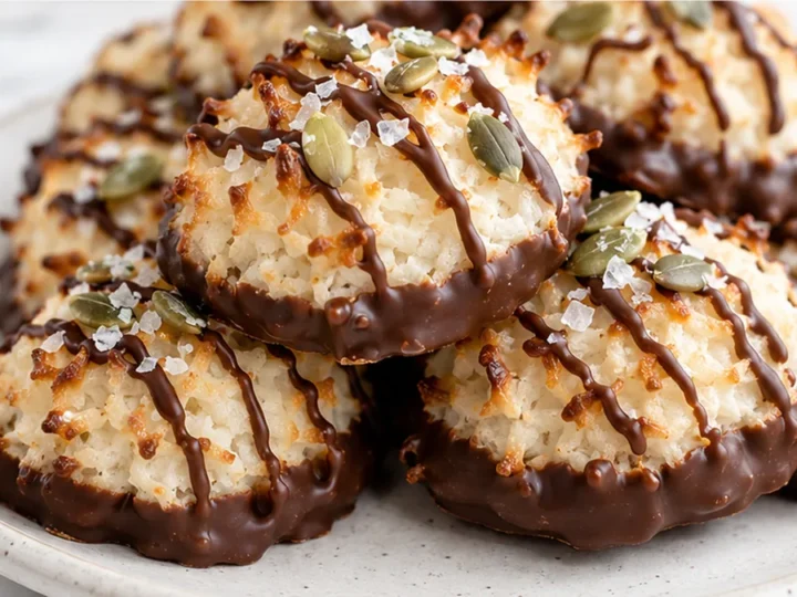 Insane Chocolate Dipped Coconut Macaroons!