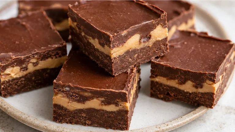 Vegan Fudge Bars: Chocolate Peanut Butter Dream