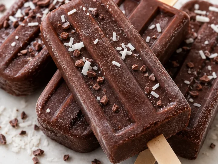Decadent Chocolate Coconut Fudge Popsicles
