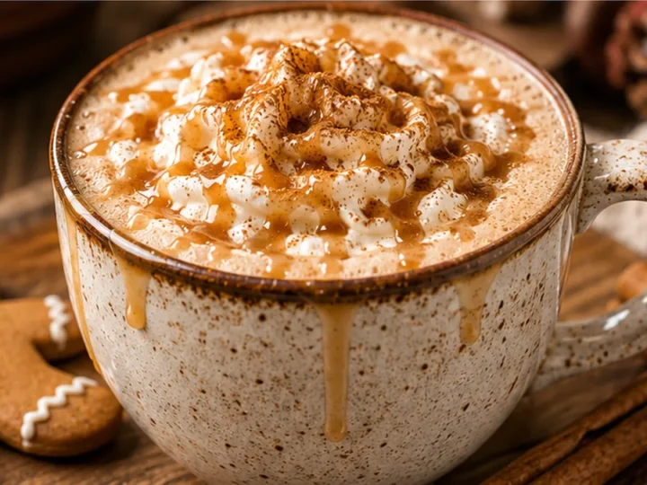 Gingerbread Latte Dreams with Salted Caramel Sugar!
