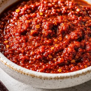 Spicy Homemade Harissa Sauce Recipe - Discover how to make homemade Harissa sauce! This spicy red pepper delight is easy to prepare and perfect for adding heat