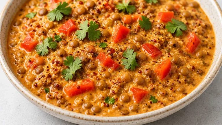 Creamy Coconut Lentil & Quinoa Curry