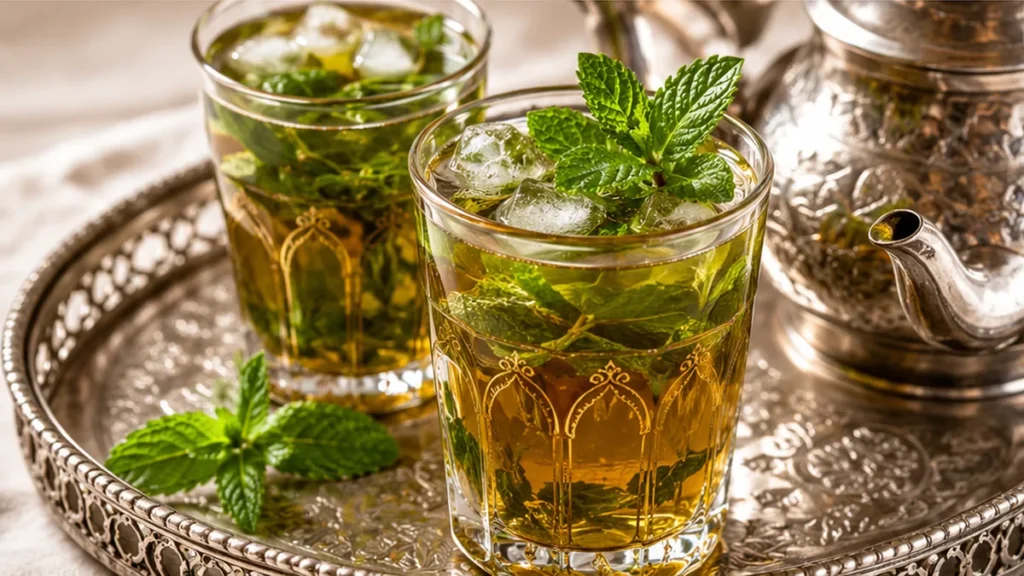 Moroccan Mint Tea: Sip on Sunshine! Discover the best Moroccan Mint Tea recipe! Easy to make, incredibly refreshing with honey, lemon, and fresh mint. Perfect f