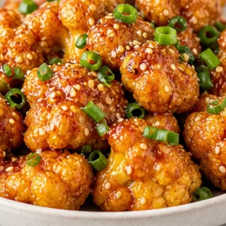 Crispy Sesame Orange Cauliflower Bites!