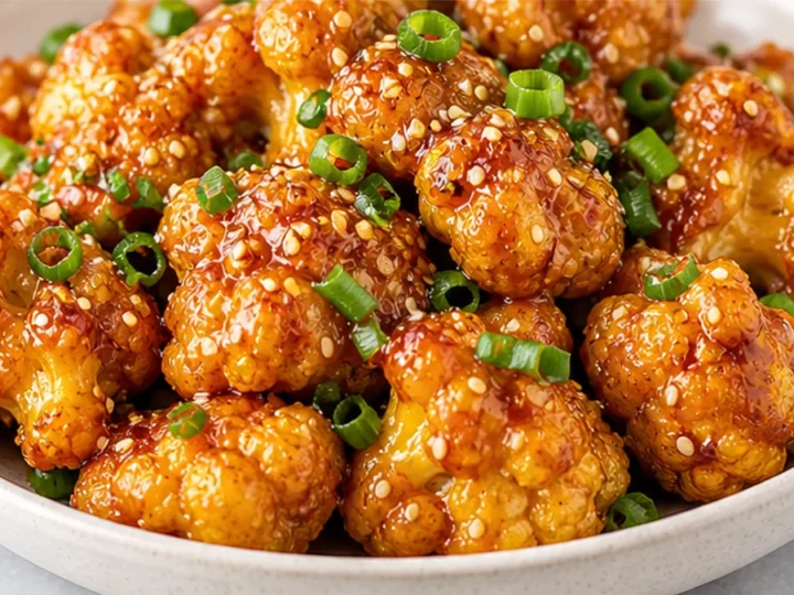 Crispy Sesame Orange Cauliflower Bites!