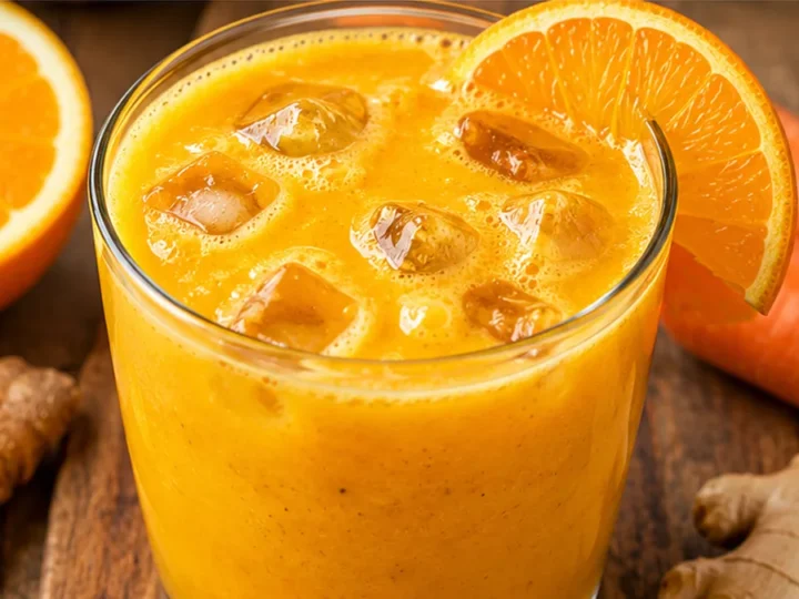 Orange Turmeric Crush: Sunshine in a Glass!