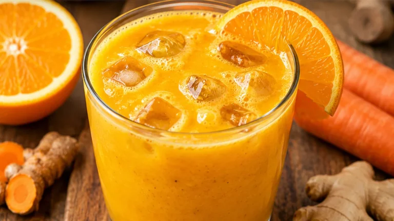 Orange Turmeric Crush: Sunshine in a Glass!