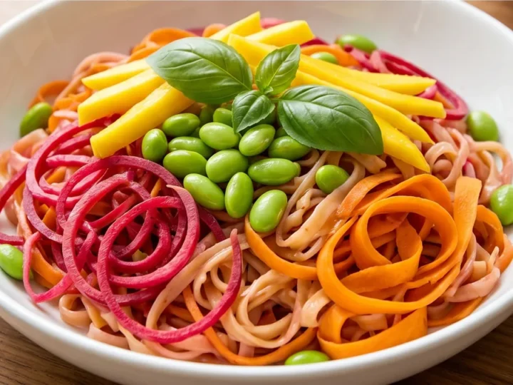 Craveable Rainbow Pad Thai Noodles!