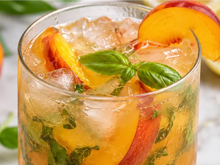 Peach Basil Arnold Palmer: Summer Sip