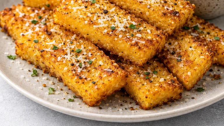 Crispy Parmesan Polenta Chips Recipe