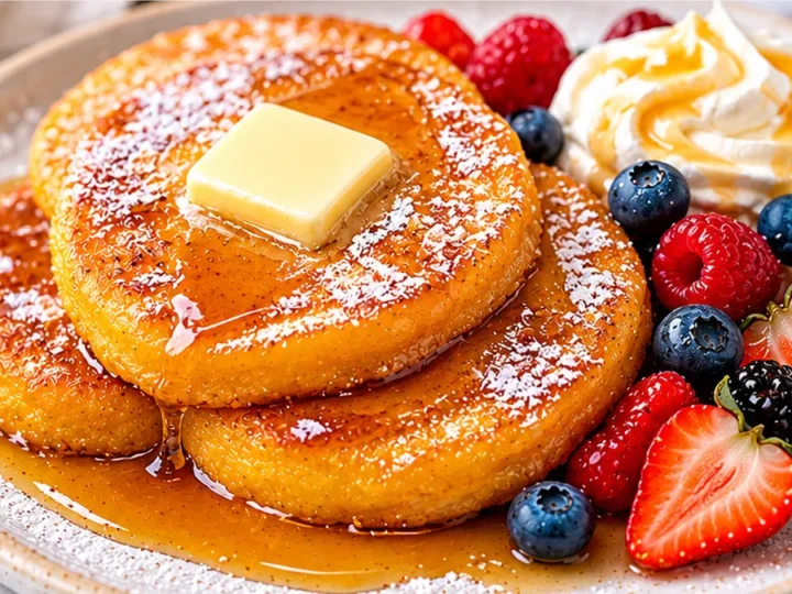 Golden Polenta Pancakes: Melted Butter Dream!
