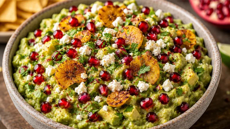 Pomegranate Guacamole: A Tropical Fiesta!