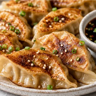 Crispy Ginger Garlic Potstickers Recipe