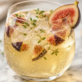 Fig Honey Thyme Prosecco Smash Recipe - Discover the ultimate Prosecco Smash! This fig, honey, and thyme cocktail is easy to make and perfect for parties. Get t