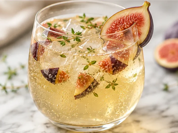 Fig Honey Thyme Prosecco Smash Recipe