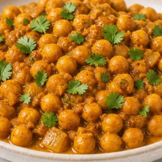 Spiced Pumpkin Butter Chickpeas: Indian Feast - pumpkin chickpeas - Discover Quick Pumpkin Chickpeas! Make flavorful Indian Pumpkin Butter Chickpeas in 30 mins.