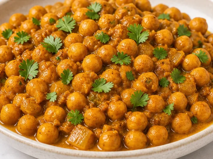 Spiced Pumpkin Butter Chickpeas: Indian Feast