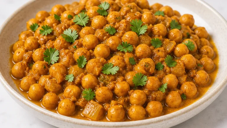 Spiced Pumpkin Butter Chickpeas: Indian Feast