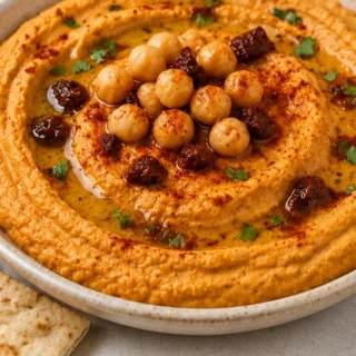 Craveable Chipotle Pumpkin Hummus ️ - Pumpkin hummus: Bake this spicy chipotle pumpkin hummus in 15 minutes. Flavorful, easy, and perfect for fall gatherings. A