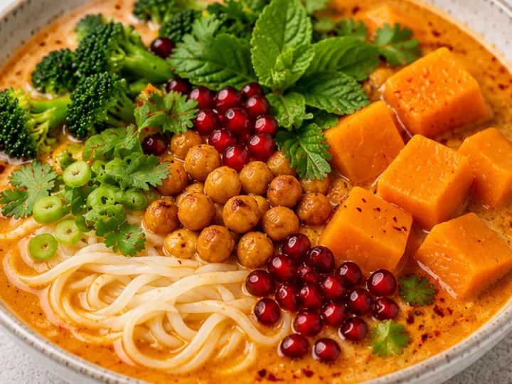 Spicy Thai Pumpkin Laksa: Comfort Food