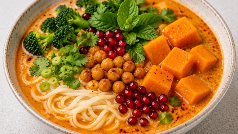 Spicy Thai Pumpkin Laksa: Comfort Food