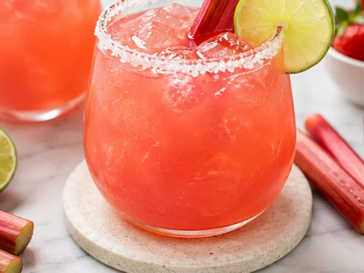 Rhubarb Passion Margarita – Tastes Like Summer!