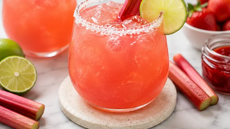 Rhubarb Passion Margarita – Tastes Like Summer!