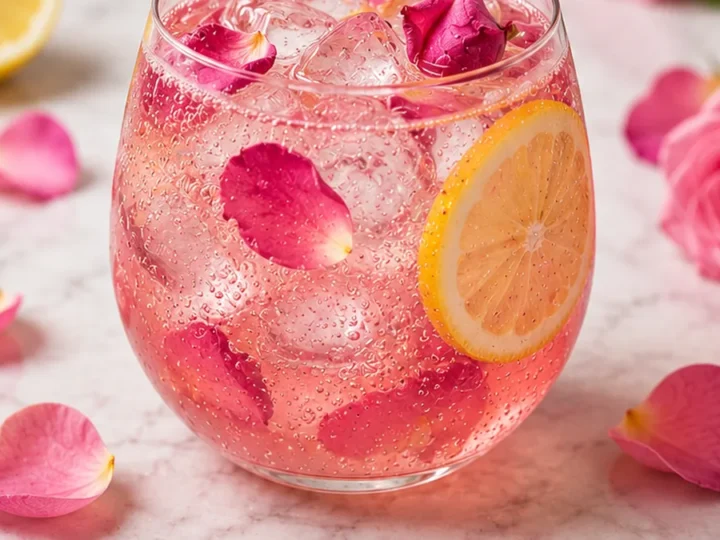 Rose Lemon Spritzer: A Refreshing Floral Drink
