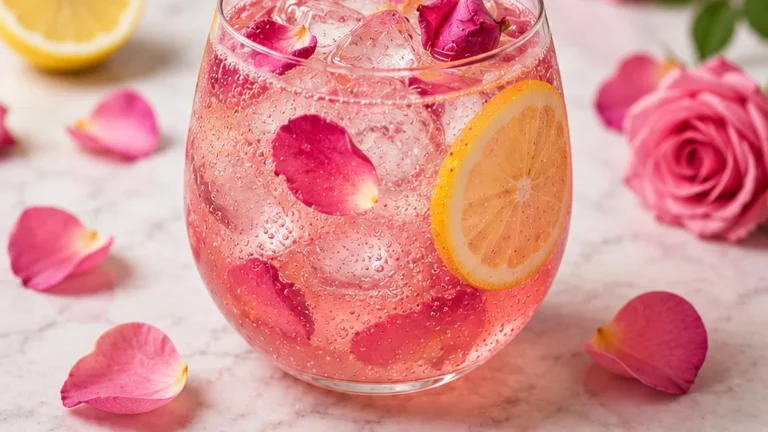 Rose Lemon Spritzer: A Refreshing Floral Drink